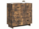 Drawer Cabinet Smoked Oak 66 x 34.5 x 90 cm Engineered Wood 893920