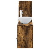 Bathroom Furniture Set 2 pcs Smoked Oak 33 x 34.5 x 100 cm 3406118