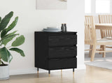 Sideboard with Drawer Black oak 35 x 40 x 70 cm Engineered wood 881698