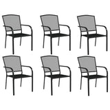 Garden Dining Set Anthracite Steel Medium Stackable 3187971