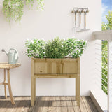 Garden Planter with Legs 70x31x70 cm Impregnated Wood Pine 837562