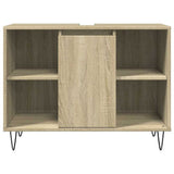 Bathroom Cabinet Sonoma Oak 80x33x60 cm Engineered Wood 849680