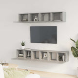 5 Piece TV Cabinet Set Concrete Grey Engineered Wood 3114425