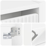 Wall-Mounted Shoe Cabinet ARNHEM 71 x 17 x 86 cm White 896635
