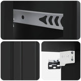 Wall-Mounted Bedside Cabinet 2 pcs Black 33 x 34.5 x 24 cm 898258
