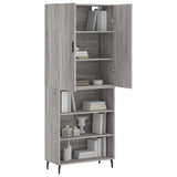 Highboard Grey Sonoma 69.5x34x180 cm Engineered Wood 3196089