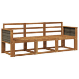 Outdoor Sofa Set 3 pcs Natural Solid Acacia Wood 3384945
