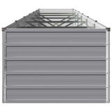 Raised Garden Bed Grey 480 x 80 x 55 cm cold-rolled steel 8006442
