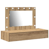 Dressing Table Brown 100 x 40 x 70 cm Engineered Wood 865243