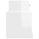 Shoe Cabinet High Gloss White 100x42x60 cm Engineered Wood 816418
