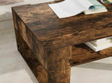 Coffee Table Smoked Oak 66 x 53 x 45 cm Engineered Wood 8000104