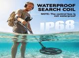 Metal Detector for Adults, IP68 Waterproof Search Coil with LCD Display, 5 Modes Gold Detector with T3398P550009