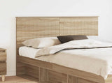 Headboard with Headboard Sonoma Oak 135 cm Engineered wood 887772
