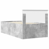 Daybed Concrete Grey and Black 100 x 200 cm Engineered Wood 3408518