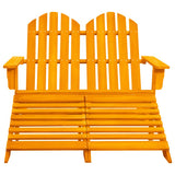 Garden Chair Orange Solid fir wood Large Detachable 315918