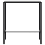 ZNTS Bar Table Black 100x50x110 cm Powder-coated Steel 4009268