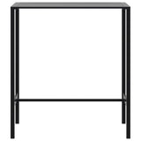 ZNTS Bar Table Black 100x50x110 cm Powder-coated Steel 4009268