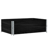 Garden Planter Black 120x80 cm Solid Wood Pine 3295848