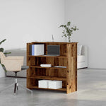 Reception Desk Old Wood 100x50x103.5 cm Engineered Wood 3324167