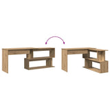 Corner Desk Artisan Oak 200.5x50x76 cm Engineered Wood 855957