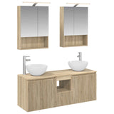 Bathroom Cabinet Set 5 pcs Sonoma Oak 50 x 14.5 x 70 cm 3406361