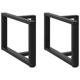 Coffee Table Legs T-Shaped 2 pcs Black 70x25x cm Steel 4013036
