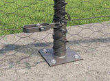 Welded Wire Fence with Concrete Base 25 x 0.5 m 3353647