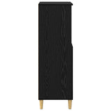 Highboard Black Oak 60 x 36 x 110 cm Engineered Wood 8014920