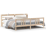 Bed Frame with Headboard without Mattress 200x200 cm 3306718