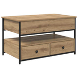 Coffee Table Artisan Oak 85 x 50 x 50 cm Engineered Wood 883056