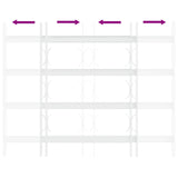 Security Grille for Windows with 4 Crossbars 3 pcs 43-74 cm 42031306