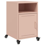 ZNTS Bedside Cabinets 2 pcs Pink 36x39x59 cm Steel 846719