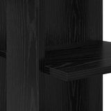 Corner Desk Black Oak 140 x 113.5 x 75 cm Engineered Wood 869555