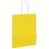 ZNTS Paper Bags 250 pcs with Handles Yellow 18x8x22 cm 4101782