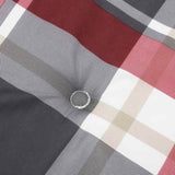 Chair Cushions 2 pcs Red Check 58 x 77 x 4.5 cm Oxford Fabric 361843