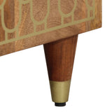 Highboard 40x33x110 cm Solid Wood Mango 358313