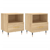 Bedside Cabinets 2 pcs Sonoma Oak 40x35x47.5 cm Engineered Wood 827395
