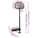 Basketball Stand Black 258-363 cm Polyethene 93649