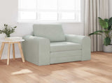 Folding Sofa Bed Light Grey 98 x 71 x 83 cm Velvet 42030503