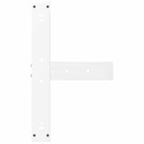 Bar Table Legs T-Shaped 2 pcs White 60x35x cm Steel 4013093