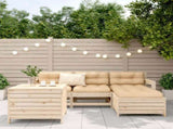 5 Piece Garden Sofa Set Solid Wood Pine 3250504