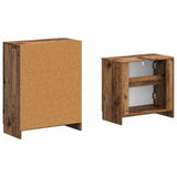 2 Piece Bathroom Cabinet Set UTRECHT Old Wood Engineered Wood 3417655