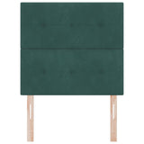Headboard Wall-mounted with Headboard Dark green 90 cm Velvet 3337805