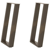 Console Table Legs U-Shaped 2 pcs Natural Steel 28x cm Steel 4012779