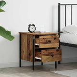 Bedside Cabinet with Drawer Old wood 40 x 42 x 50 cm 871246