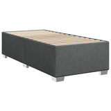 Box Spring Bed with Mattress Dark Grey 90x200 cm Fabric 3285786