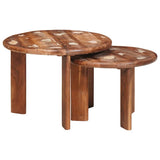 Nesting Coffee Tables 2 pcs Multicolour Solid Reclaimed Wood 4104649