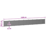 Fence Panel 9 pcs WPC and Aluminium Black 3429491