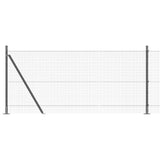 Welded Wire Fence with Concrete Base 100 x 0.8 m 3352617