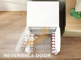 88L Under Counter Fridge Freezer, Small Refrigerator with 5-Setting, 3 Star Freezer Rating, White T3398P425412